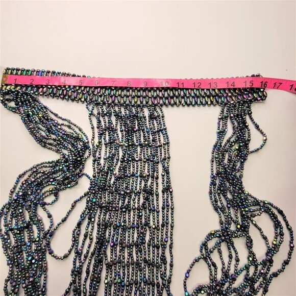 STATEMENT Necklace Multilayer Multicolor Sparkly Bead Halloween Party - Picture 6 of 14